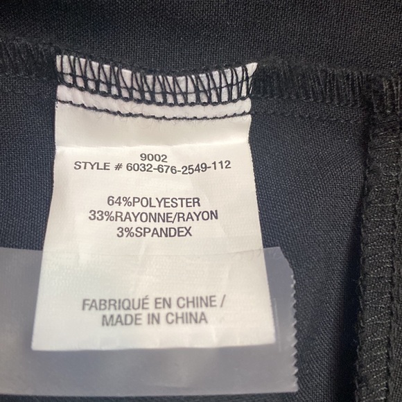 MELANIE LYNE Zip Detail Slim Leg Dress Pants Size 10 - Picture 5 of 6